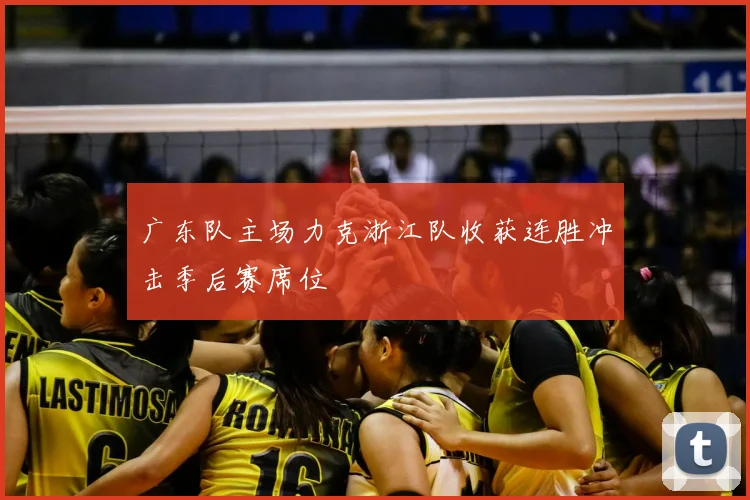 广东队主场力克浙江队收获连胜冲击季后赛席位